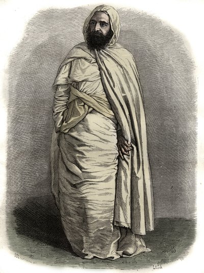 Portrait of Ben Mahi Ed Din Abd El Kader, Emir of Mascara by Unknown artist