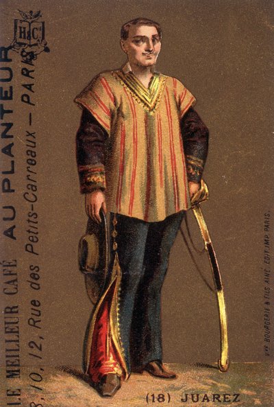 Portrait of Benito Juarez (1806-1872), Mexican Politician. by Unknown artist