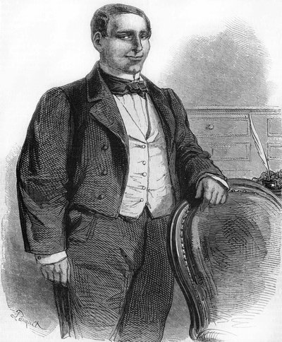Portrait of Benito Pablo Juárez, Mexican Politician of Indian Origin (1806-1872), President of the Mexican Republic in 1858 by Unknown artist