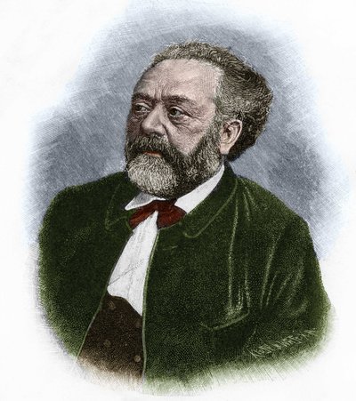 Portrait of Berthold Auerbach (1812-1882), German writer. by Unknown artist