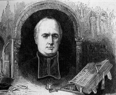 Portrait of Bishop Peyramale, Cure de Lourdes (1811-1877) by Unknown artist