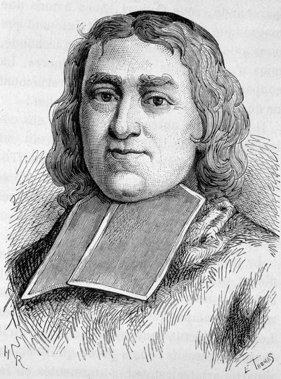 Portrait of Cardinal Fleury (1653 - 1743) (André Hercule de Fleury). Engraving of the end of the 19th century in 