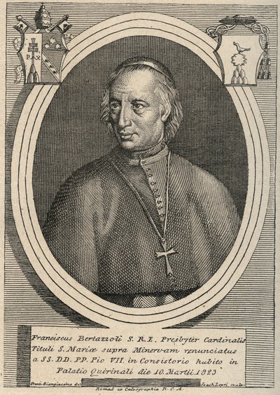 Portrait of Cardinal Francesco Bertazzoli (1754-1830) by Unknown artist
