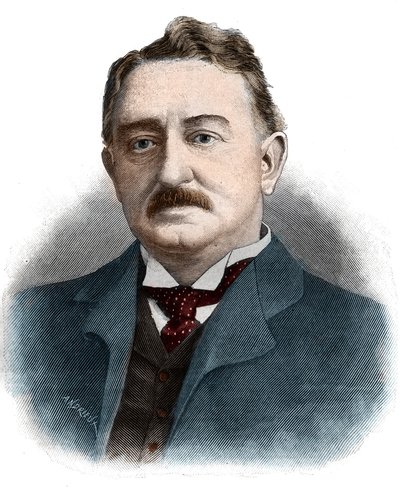 Portrait of Cecil John Rhodes (1853-1902) British businessman and colonial administrator. by Unknown artist