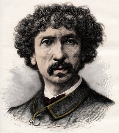 Portrait of Charles Garnier (1825-1898), French architect - engraving in “La musique populaire” illustrated weekly newspaper - 1882 by Unknown artist
