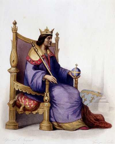 Portrait of Charles I of Anjou - in “Le Plutarque francais”, ed. Mennechet by Unknown artist