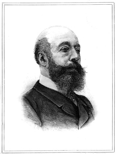 Portrait of Charles Lambert de Sainte Croix, French politician. Engraving in 