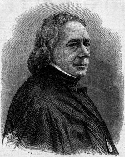 Portrait of Charles Philipon (1800-1862), French cartoonist, lithographer and journalist, founder of satirical newspapers La Caricature and Le Charivari. Engraving in Le Monde Illustré n°251 of 1 February 1862 by Unknown artist