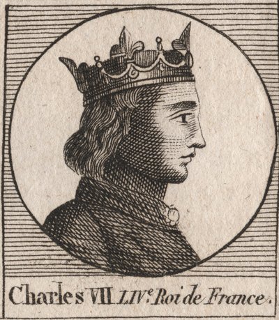Portrait of Charles VII (1403-1461) King of France - CHARLES VII (1403-1461) King of France by Unknown artist
