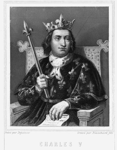 Portrait of Charles V the Sage (1338 - 1380), King of France - in 