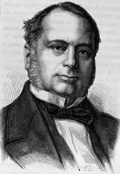 Portrait of Charles Valletta (? - 1881). Engraving from 