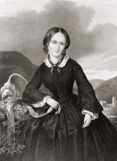 Portrait of Charlotte Bronte (1816 - 1855), poet and novelist by Unknown artist