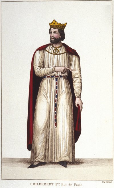 Portrait of Childebert I (v. 495-558) King of Paris by Unknown artist