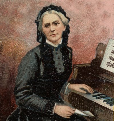 Portrait of Clara Schumann, German pianist and composer, wife of Robert Schumann by Unknown artist