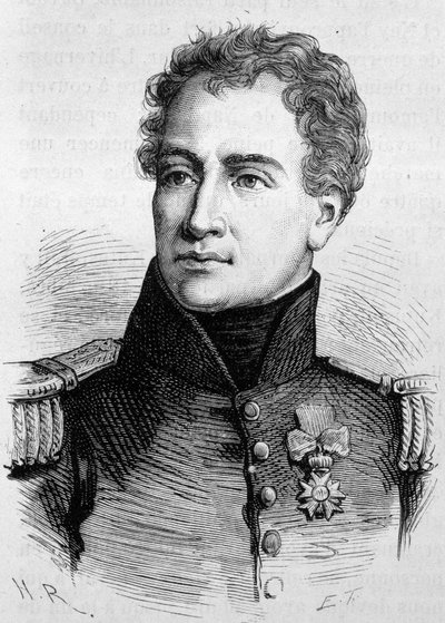 Portrait of Claude Francois de Malet (1754 - 1812). (Claude-Francois Malet) Engraving of the end of the 19th century in 