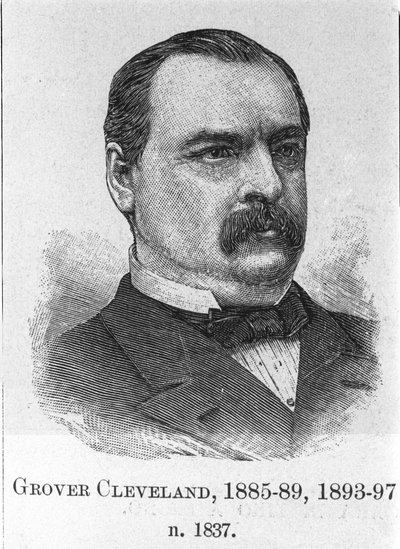 Portrait of Cleveland Grover (1837 - 1908), American statesman. by Unknown artist