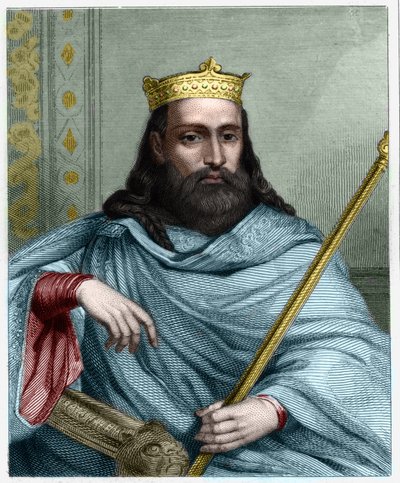 Portrait of Clotaire (Clothaire) I (497 - 561), King of Neustria and King of the Francs - in 