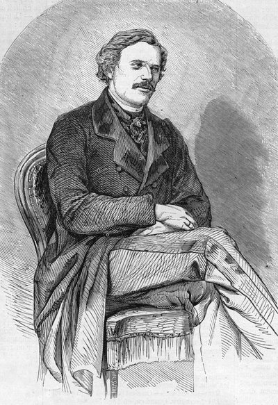 Portrait of Daniel Dunglas Home (1833-1886) medium. by Unknown artist