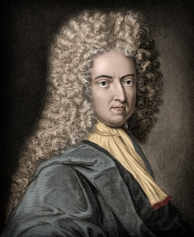 Portrait of Daniel Defoe (1660-1731), English writer and journalist by Unknown artist
