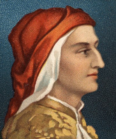 Portrait of Dante Alighieri, Italian Writer by Unknown artist