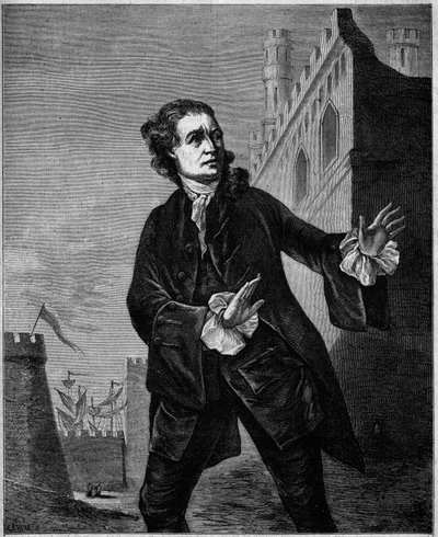 Portrait of David Garrick, English comedian, as Shakespeare