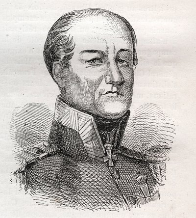 Portrait of David Hendrik, Baron Chasse (engraving) by Unknown artist