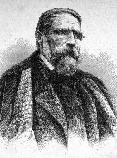 Portrait of Decamps, French painter - in 