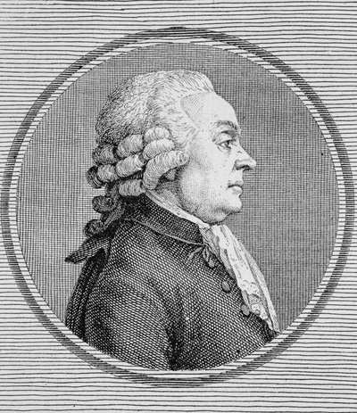 Portrait of Dionis du Séjour (1734 -?). Engraving of the end of the 19th century in 
