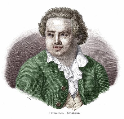 Portrait of Domenico Cimarosa, Italian composer by Unknown artist