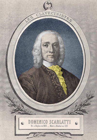 Portrait of Domenico Scarlatti (1685-1757), Italian composer by Unknown artist