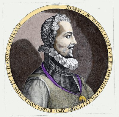 Portrait of Don Juan of Austria (1547-1578), Illegitimate Son of Charles V (Engraving) by Unknown artist