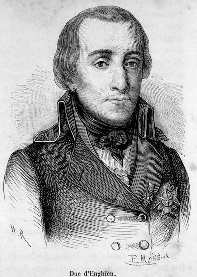Portrait of Duke Louis Antoine Henri de Bourbon Duke of Enghien (1772-1804), French prince, he was shot by Bonaparte on 21 March 1804 by Unknown artist