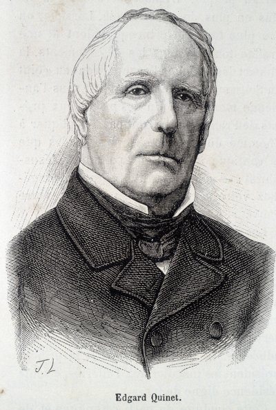 Portrait of Edgar Quinet, French historian (1803-1875) by Unknown artist