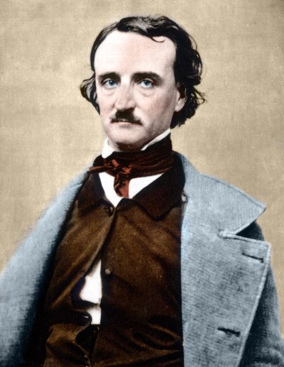 Portrait of Edgar Allan Poe, American writer by Unknown artist
