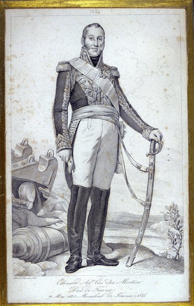 Portrait of Edouard Adolphe Casimir Joseph Mortier, Duke of Trevise (1768-1835), Marshal of France by Unknown artist
