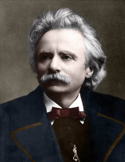 Portrait of Edvard Grieg, Norwegian composer by Unknown artist