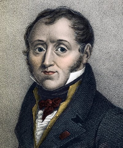 Portrait of Emmanuel de Las Cases (1766-1842) French historian - engraving of the 19th century by Unknown artist