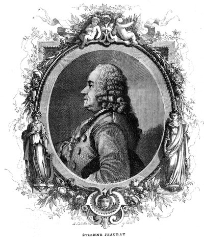 Portrait of Etienne Jeaurat (1699-1789) French painter and cartoonist. by Unknown artist