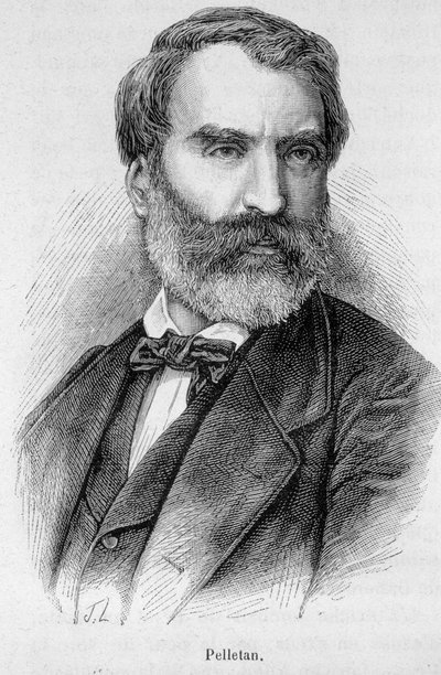 Portrait of Eugene Pelletan (1813-1884), French journalist, writer and politician by Unknown artist