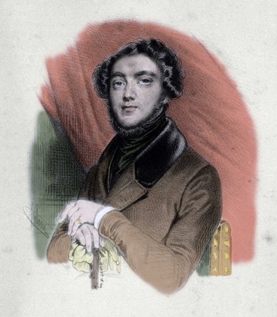 Portrait of Eugene Sue (1804-1857) French writer by Unknown artist