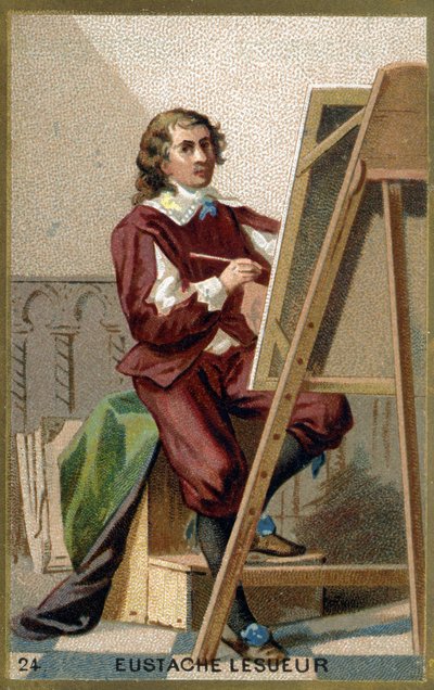 Portrait of Eustache Le Sueur, French painter, designer and decorator by Unknown artist