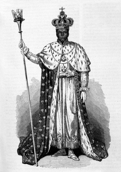 Portrait of Faustin Soulouque, Emperor of Haiti (Engraving, 1856) by Unknown artist