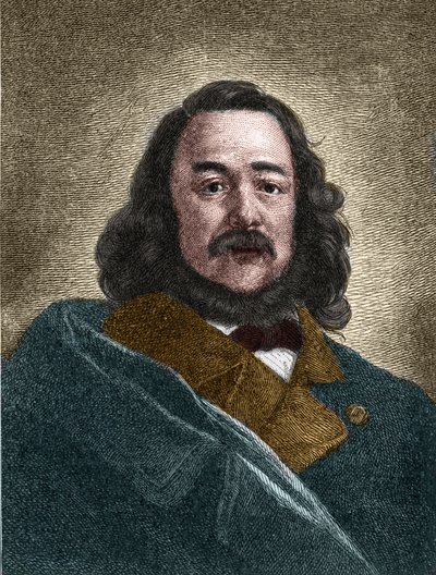 Portrait of Ferdinand Freiligrath, German writer by Unknown artist