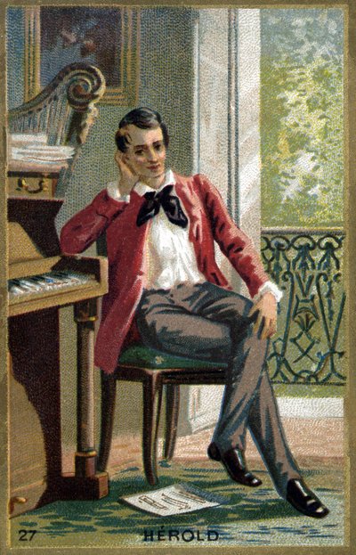 Portrait of Ferdinand Hérold, French composer by Unknown artist