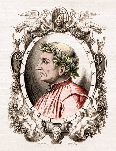 Portrait of Francesco Petrarca (Petrarch) (1304-1374), Italian Poet by Unknown artist