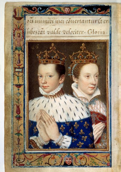 Portrait of Francois II and Marie Stuart, King and Queen of France by Unknown artist