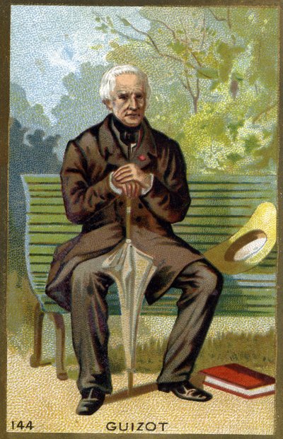 Portrait of François Guizot (1787 - 1874) French politician and historian. Chromolithography of the 19th century by Unknown artist