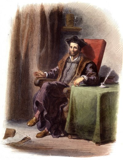Portrait of François Rabelais seated (1483-1553) - in 