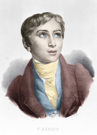 Portrait of Franz Liszt, Hungarian composer and pianist by Unknown artist