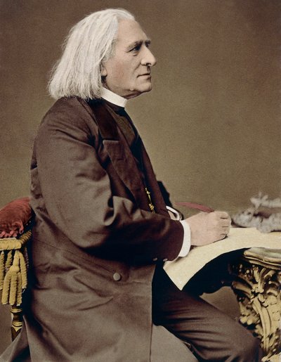 Portrait of Franz Liszt, Hungarian composer, pianist and conductor by Unknown artist